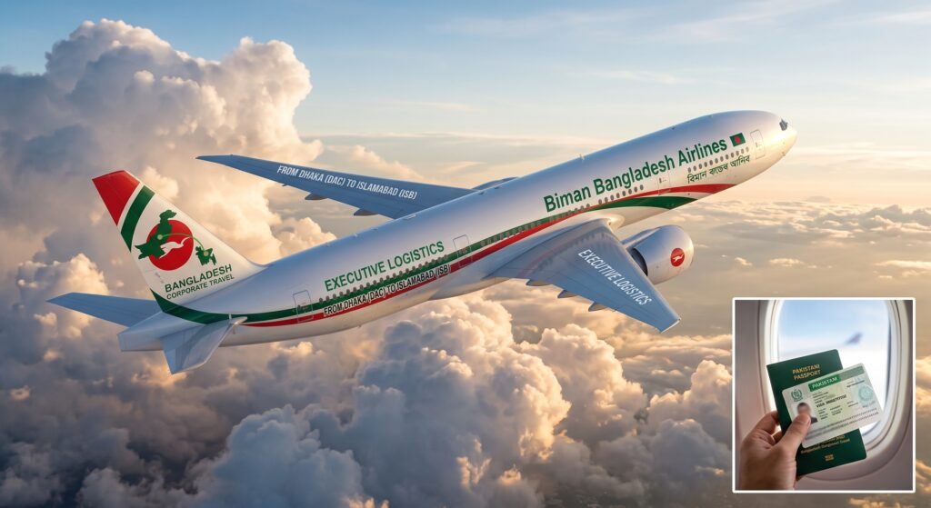 Executive flight logistics for Pakistan Visa from Bangladesh travelers